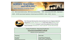 Desktop Screenshot of horsesteachingandhealing.com